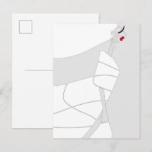 Carte postale de coloriage Glamour de style modern