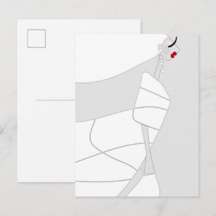 Carte postale de coloriage Glamour de style modern