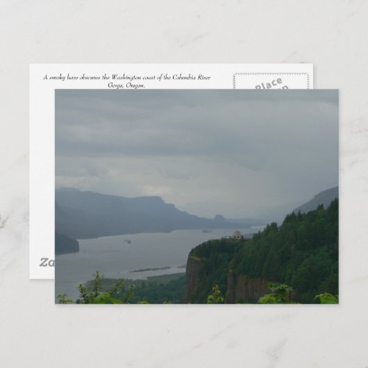 Carte postale de Columbia River Gorge (Devant / Derrière)