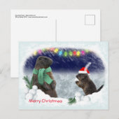 Carte postale de combat de snowball (Devant / Derrière)