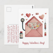 Carte postale de conception de la Saint-Valentin s (Devant / Derrière)