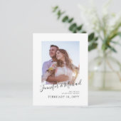 Carte postale de conception de photo simple pour a (Debout devant)