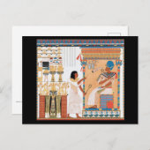 Carte postale de conception royale égyptienne (Devant / Derrière)