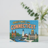 Carte postale de CONNECTICUT (Debout devant)