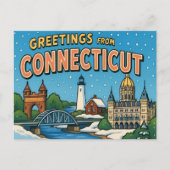 Carte postale de CONNECTICUT (Devant)