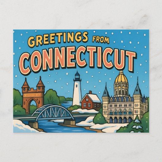 Carte postale de CONNECTICUT (Devant)