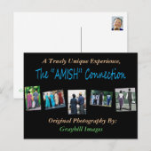Carte postale de connexion "AMISH" (Devant / Derrière)