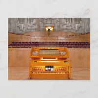 carte postale de console d'orgue