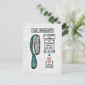 Carte postale de contrat de brosse à cheveux - Bea (Debout devant)