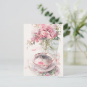 Carte postale de conversation romantique autour du (Debout devant)