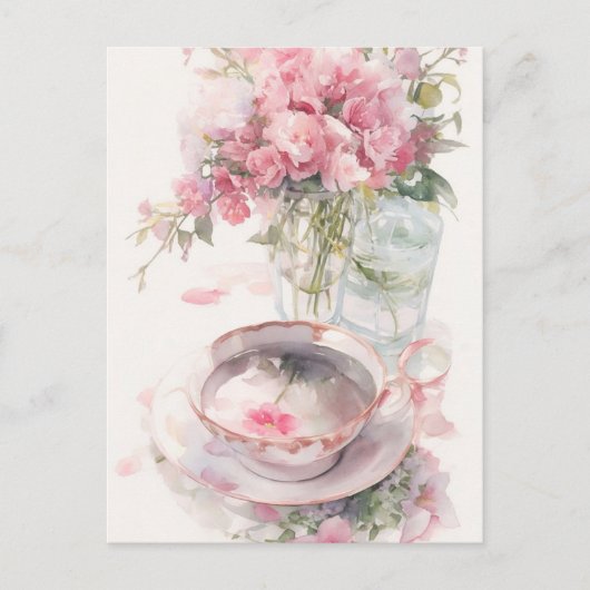 Carte postale de conversation romantique autour du (Devant)