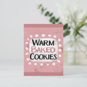 Carte postale de cookies cuits au four chauds (Debout devant)