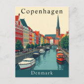 Carte postale de Copenhagen, Danemark Vintage voya (Devant)