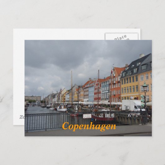 Carte postale de Copenhague (Devant / Derrière)