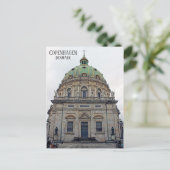 Carte postale de Copenhague/Église de marbre ! (Debout devant)