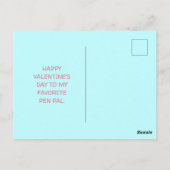 Carte postale de correspondant(e) mignonne pour la (Dos)