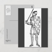 Carte postale de costumes élisabéthains (Devant / Derrière)