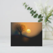 Carte postale de coucher de soleil (Debout devant)
