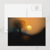 Carte postale de coucher de soleil (Devant / Derrière)