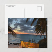 Carte postale de coucher de soleil à Chichi's'n Ch (Devant / Derrière)