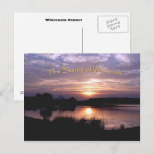 Carte postale de coucher de soleil dans le Wiscons (Devant / Derrière)