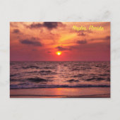 Carte postale de coucher de soleil tropical à Napl (Devant)