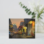 Carte postale de coucher du soleil de rue de (Debout devant)