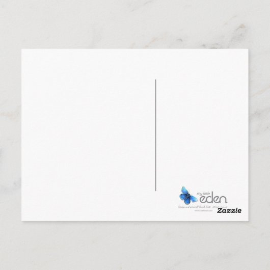 Carte postale de couleur blanche du phare (Dos)