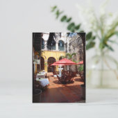 Carte postale de cour de restaurant (Debout devant)