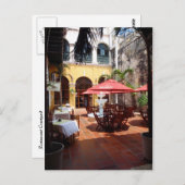 Carte postale de cour de restaurant (Devant / Derrière)