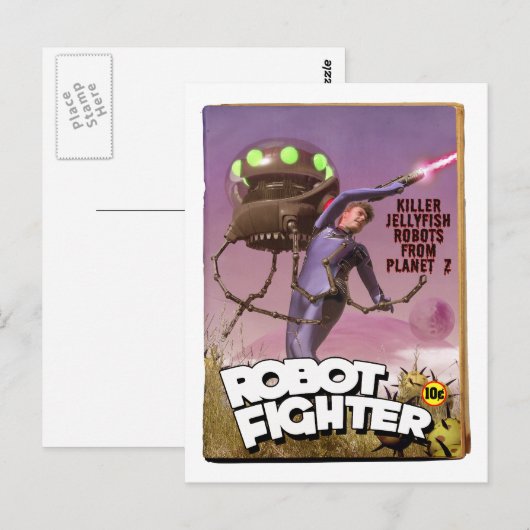 Carte postale de couverture de pulpe de faux de (Devant / Derrière)