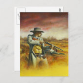 Carte postale de couverture du livre occidental (Devant / Derrière)