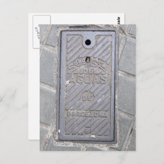 Carte postale de couverture utilitaire Barcelone, (Devant / Derrière)