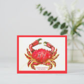 Carte postale de crabe des îles hawaïennes (Debout devant)