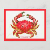 Carte postale de crabe des îles hawaïennes (Devant)