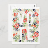 Carte postale de crédit Floral (Devant / Derrière)