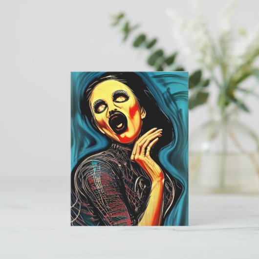 Carte postale de cri (Debout devant)