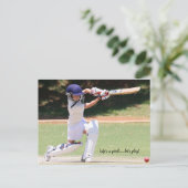 carte postale de cricket (Debout devant)