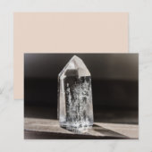 carte postale de cristal de quartz (Devant / Derrière)