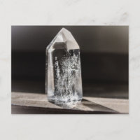 carte postale de cristal de quartz