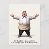 Carte postale de cuisine / chef personnalisable po (Devant)