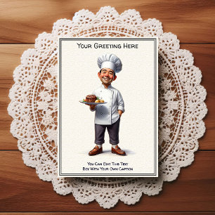Carte postale de cuisine / chef personnalisable po