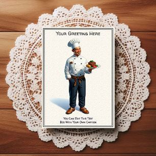 Carte postale de cuisine / chef personnalisable po