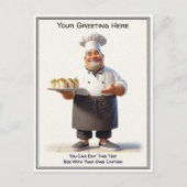 Carte postale de cuisine / chef personnalisable po (Devant)