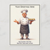 Carte postale de cuisine / chef personnalisable po (Devant)
