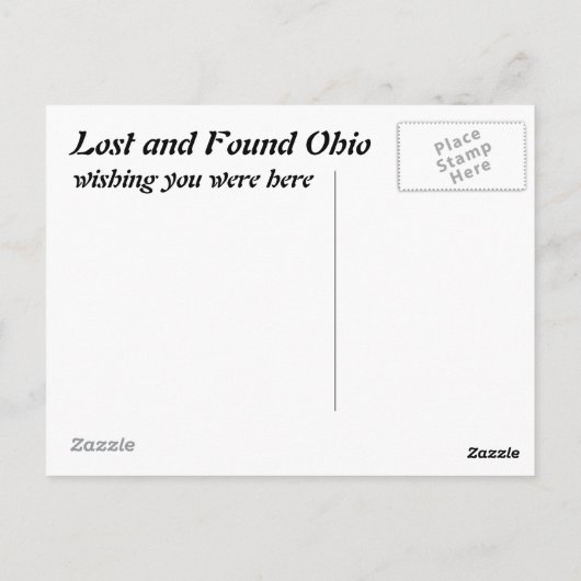 Carte postale de cuisine hantée (Dos)