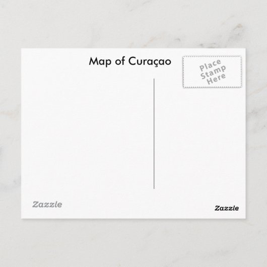 Carte postale de Curacao (Dos)