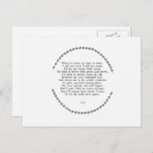 Carte postale de cycle de vie (Devant / Derrière)