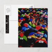 Carte postale de cyclisme Race Crash par Lyn Hurri (Devant / Derrière)