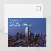 Carte postale de Dallas, Texas (Devant / Derrière)